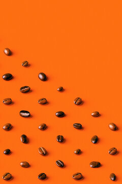 Coffee beans copy space
