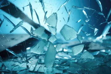 Shards of breaking glass