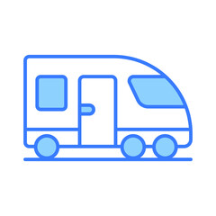 An editable vector of bullet train in modern style, premium icon design