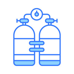 Download this premium icon of scuba tank, equipment used for breathing underwater during scuba diving