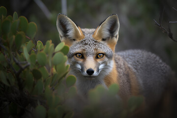 Fototapeta premium Island Fox - Generative AI