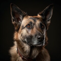 German Shepherd Dog, Animal Portrait