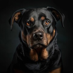 Rottweiler Dog, Animal Portrait