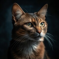 Somali Cat, Animal Portrait