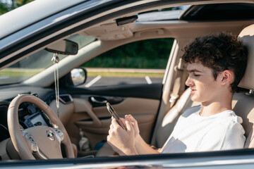 Practice driving in a parking lot.