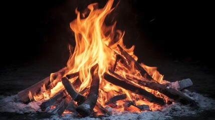 Dancing Flames: A Mesmerizing Bonfire