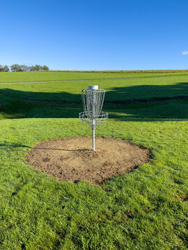 Disc Golf goal in park