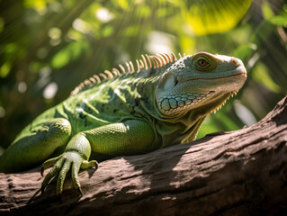 Fototapeta premium Iguana - Generative AI