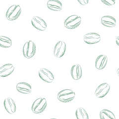 Coffee Seamless Pattern. Vector Illustration.