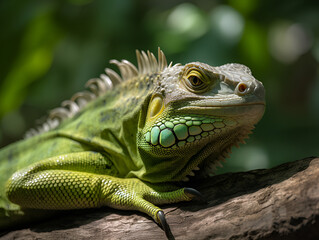 Obraz premium Iguana 2 - Generative AI