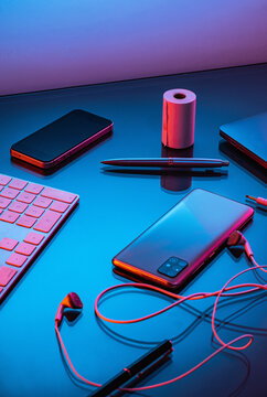 Vibrant office desk 