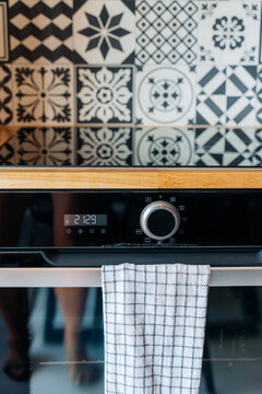 Oven in a modern kitchen