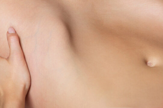 stomach and bellybutton closeup