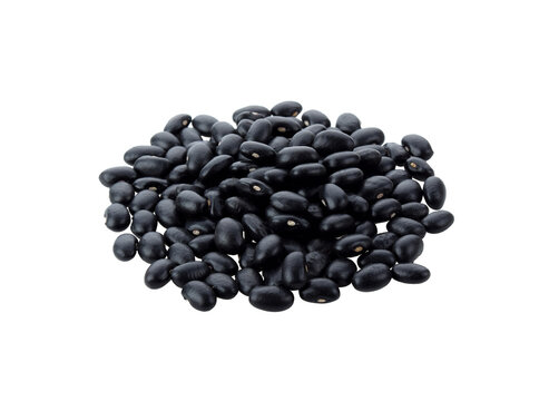 Black beans on transparent png