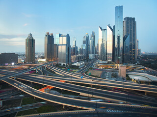 Dubai city and highway