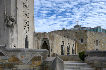 National Shrine of the Little Flower Basilica in Royal Oak, Michigan, completed in 1936 in the Art...