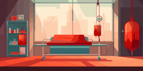 Hand drawn World Blood Donor Day in flat design