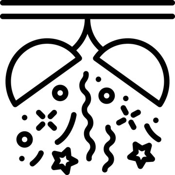 confetti ball icon