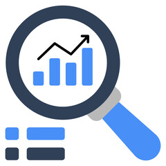 Modern design icon of data analysis 