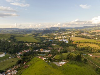 Fototapeta premium Imagem aérea da serra da mantiqueira, em Socorro