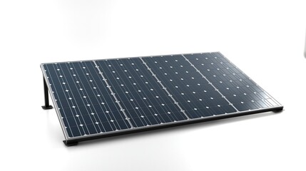 Photovoltaic solar panels isolated from the white background. 3d rendering.
