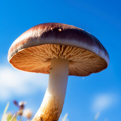  bright and juicy essence of a mushroom, ai