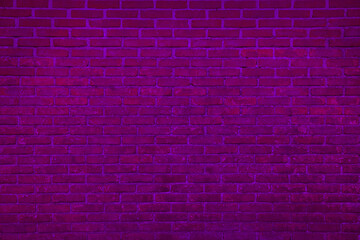 Texture of bright pink brick wall as background