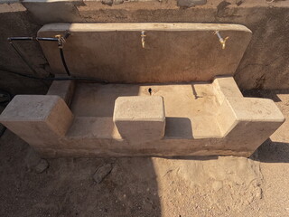 Water tap basin in northern Sudan
