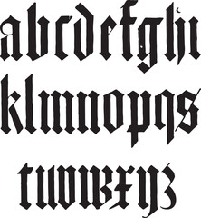 From A Brass End Of 15th Century alphabets - ABC letters