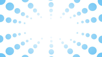 中央に集中する水玉の壁紙背景イラスト素材
