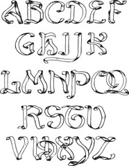 Ribbon Alphabet alphabets - ABC letters