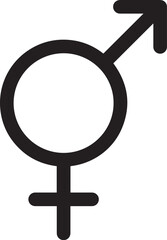 Male and Female Symbol Icon SVG -Vector Symbol Commercial & Personal Use- Cricut,Silhouette,Cameo,Vinyl Cut