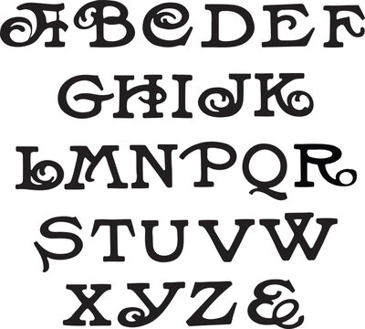 Scroll Alphabet alphabets - ABC letters