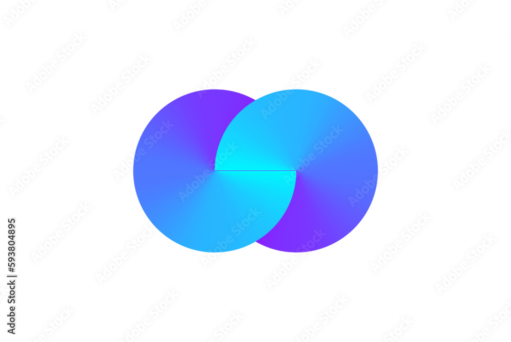 Poster endless loop vector symbol logo icon. mobius future line strip abstract limitless motion concept gra