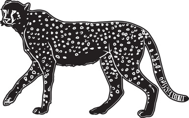 Cheetah Sketch Vector