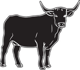 American White Park Sketch Vector