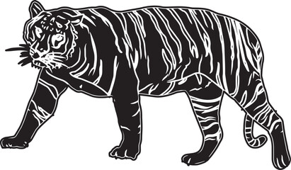 Tiger Sketch Vector
