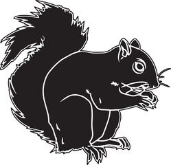 Squirrel Sketch Vector