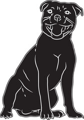 Staffordshire Bull Terrier Sketch