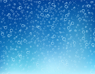 Water fizzing bubble sparkle vector background. Fizzy air soda champagne effervescent effect transparent