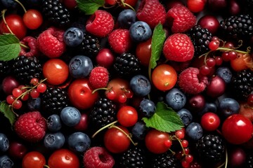 berries, berry background, fruits 