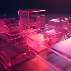 abstract 3d background, pink background, futuristic pink background, 3d pink background