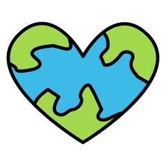 Illustration of Save the Earth design Icon