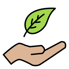 Illustration of Save the Plant design Icon
