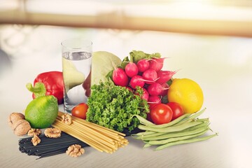 Food products, fruits and vegetables recommended for good health