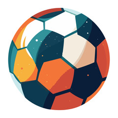 Soccer ball symbolizes competition and teamwork