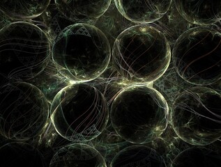 Naklejka premium Imaginatory fractal abstract background Image