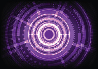 vector of abstract background ring laser.binary technology.