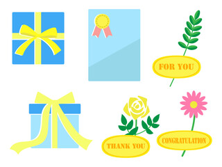 ブルーのギフトボックスセット