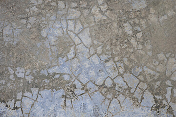 Cement surfaces crack and age due to time.